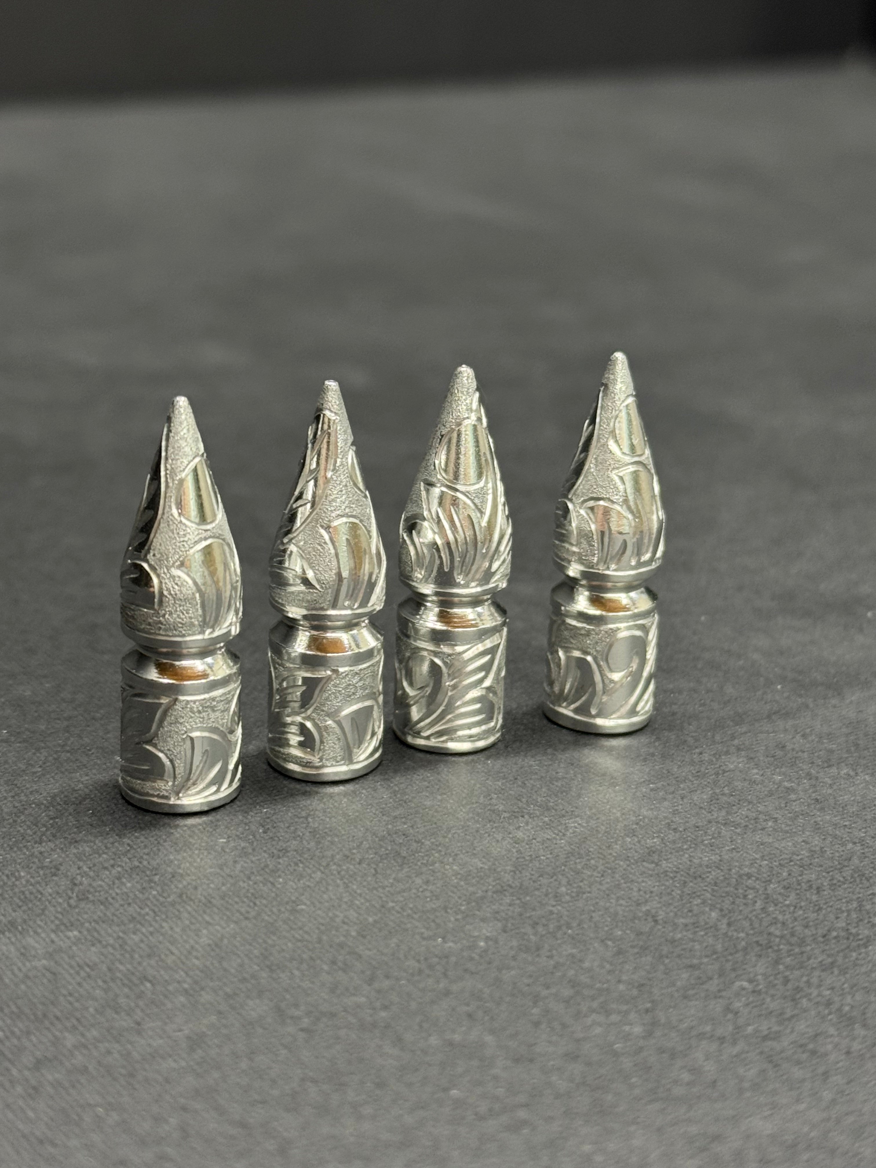 Hand Engraved Valve Stem Caps