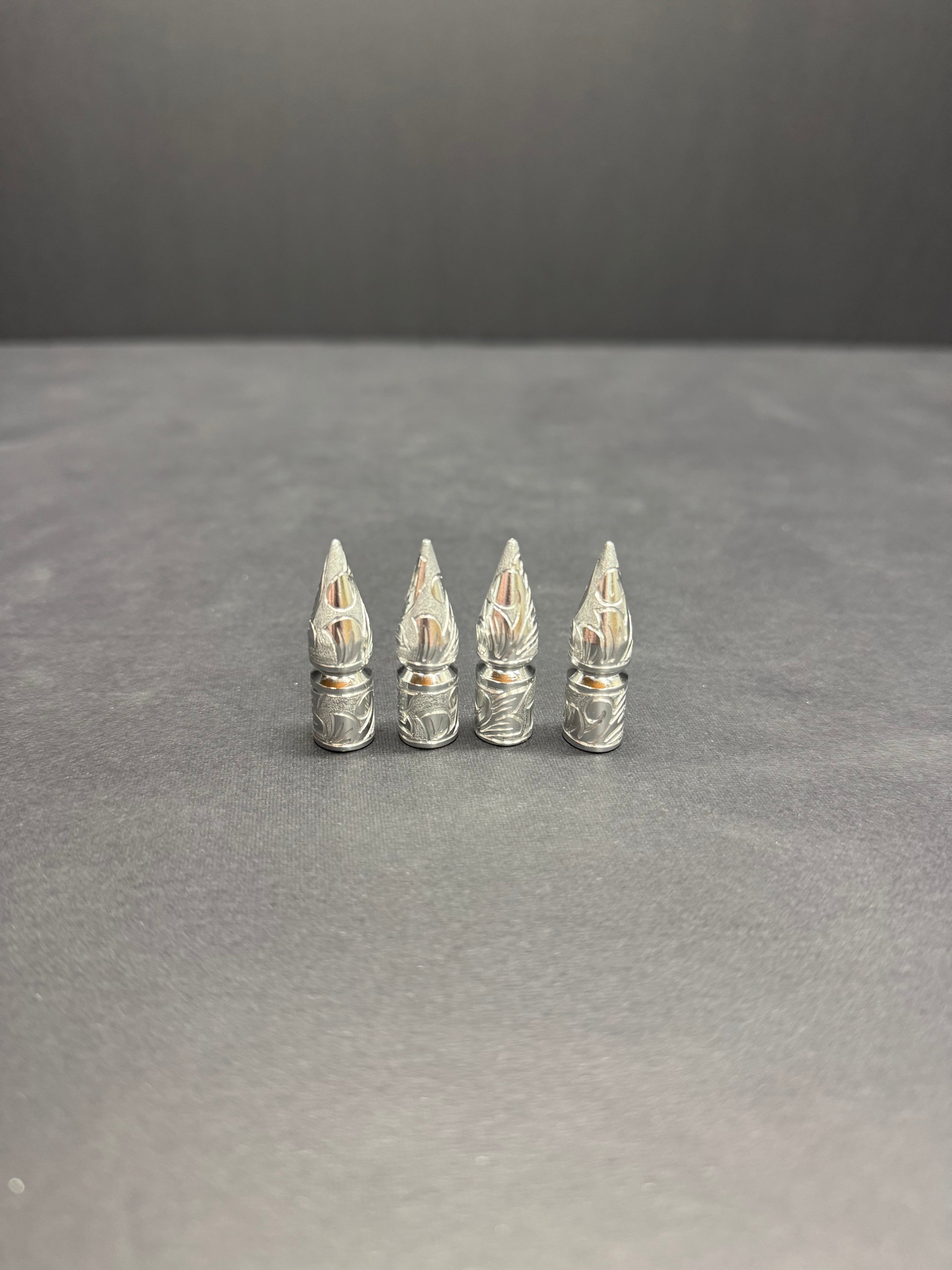 Hand Engraved Valve Stem Caps