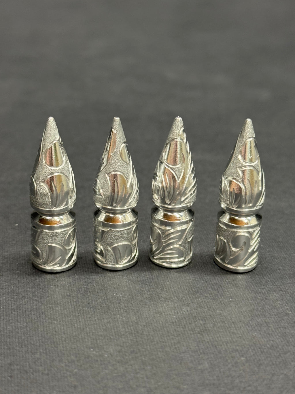 Hand Engraved Valve Stem Caps