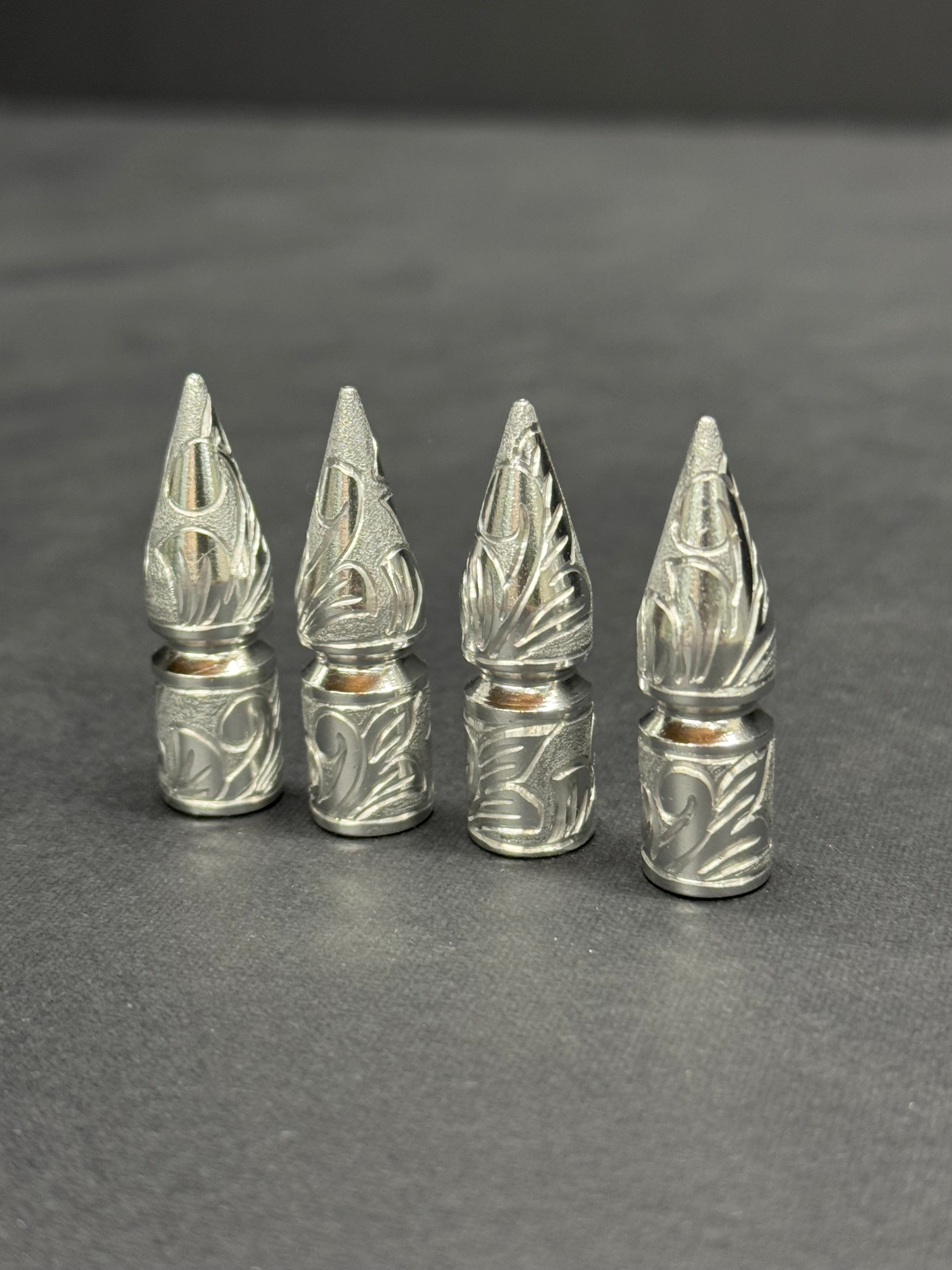 Hand Engraved Valve Stem Caps