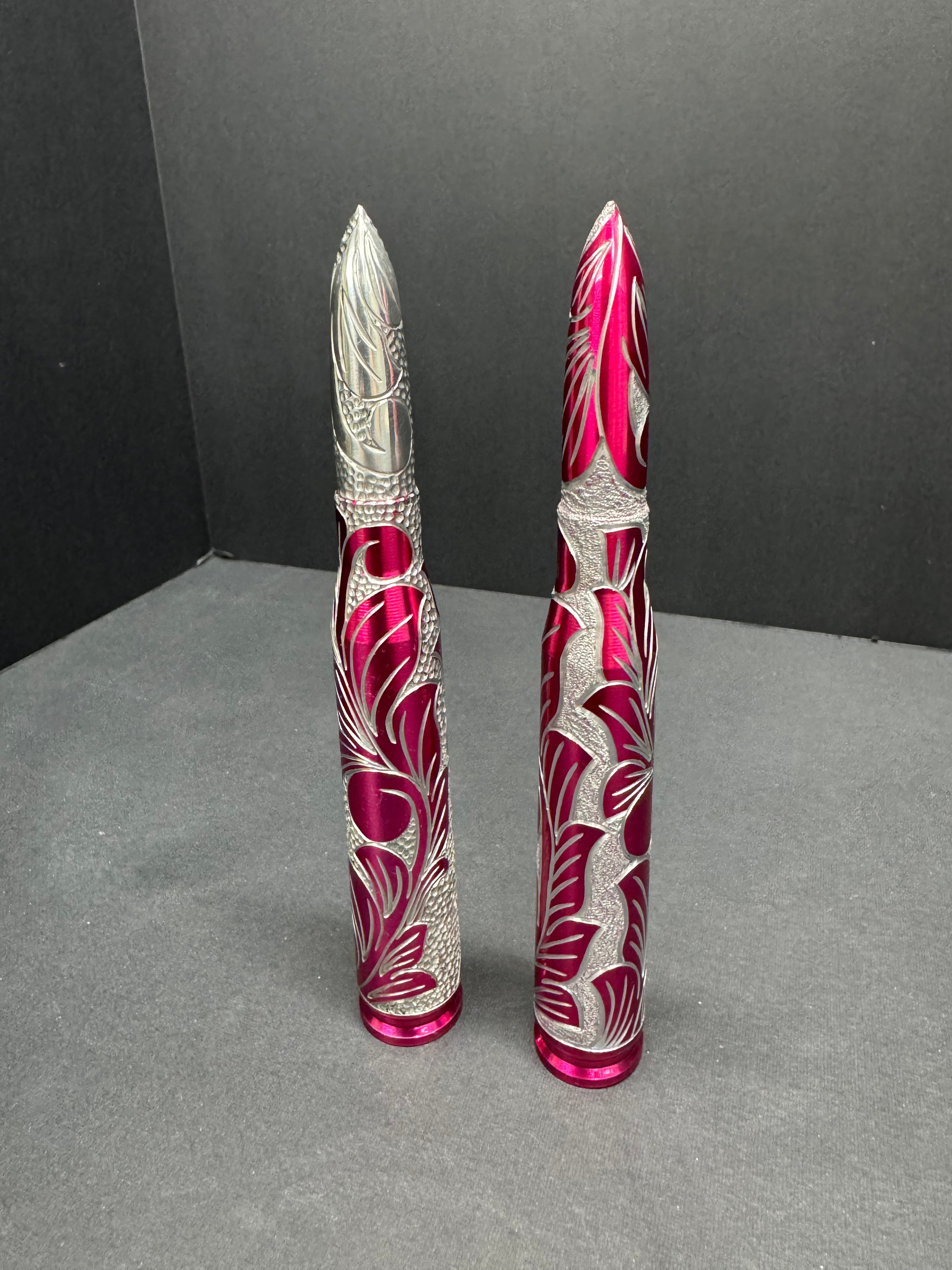 Hand Engraved Bullet Antennas